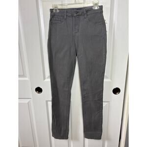 NYDJ Legging Size 4 Solid Gray Stretch Denim Jeans NWT